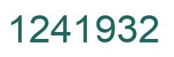 Número 1241932 imagen verde