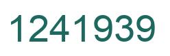 Número 1241939 imagen verde