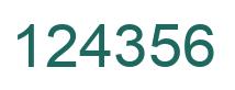 Número 124356 imagen verde