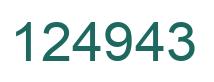 Número 124943 imagen verde