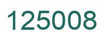 Número 125008 imagen verde