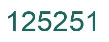Número 125251 imagen verde