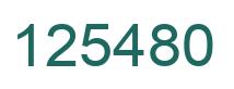 Número 125480 imagen verde