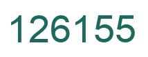 Number 126155 green image