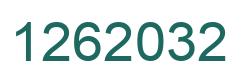Number 1262032 green image