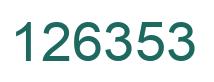 Number 126353 green image