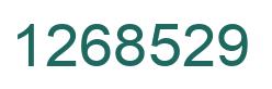 Number 1268529 green image