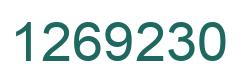Number 1269230 green image