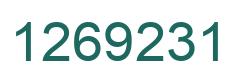 Número 1269231 imagen verde