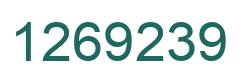 Number 1269239 green image