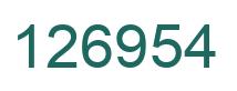 Number 126954 green image