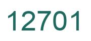 Número 12701 imagen verde