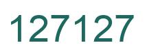Número 127127 imagen verde