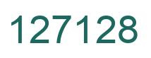 Number 127128 green image