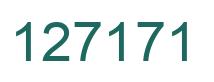 Number 127171 green image