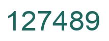 Número 127489 imagen verde