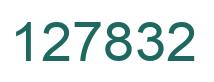 Number 127832 green image