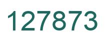 Number 127873 green image