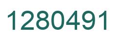 Number 1280491 green image