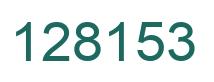 Number 128153 green image