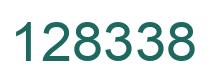 Number 128338 green image