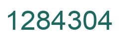 Number 1284304 green image