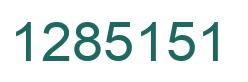 Number 1285151 green image