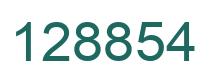Number 128854 green image