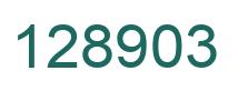 Number 128903 green image