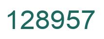 Número 128957 imagen verde