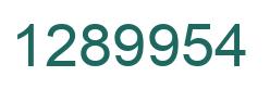 Number 1289954 green image