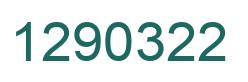 Number 1290322 green image