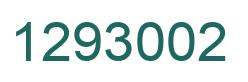 Number 1293002 green image
