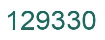 Number 129330 green image