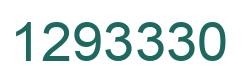 Number 1293330 green image