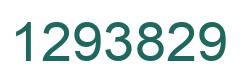 Number 1293829 green image