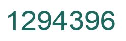 Number 1294396 green image