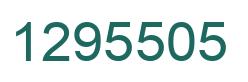 Number 1295505 green image