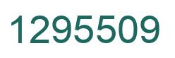Number 1295509 green image