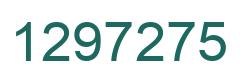 Number 1297275 green image