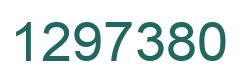 Number 1297380 green image