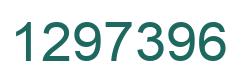 Number 1297396 green image