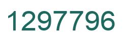 Number 1297796 green image