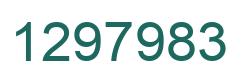Number 1297983 green image