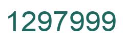Number 1297999 green image