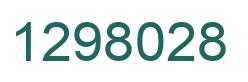 Number 1298028 green image