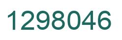 Number 1298046 green image