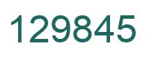 Número 129845 imagen verde