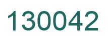 Número 130042 imagen verde