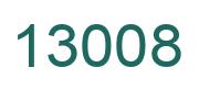Number 13008 green image